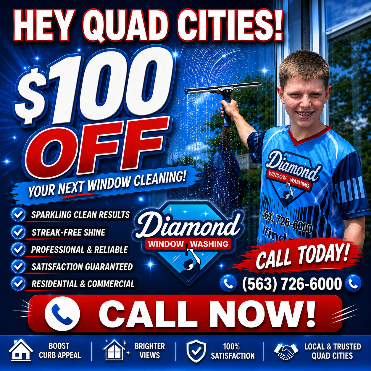 Diamond Window Washing Davenport, IA Window cleaning